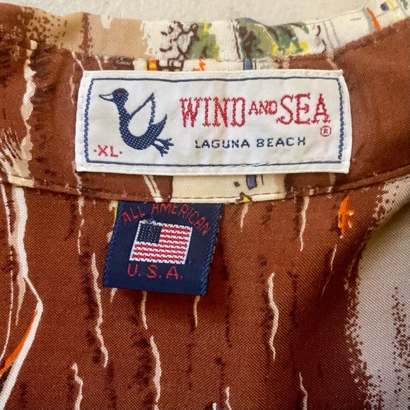 Vintage Wind And Sea Laguna Beach Hawaiian Shirt Size XL - Picture 11 of 12